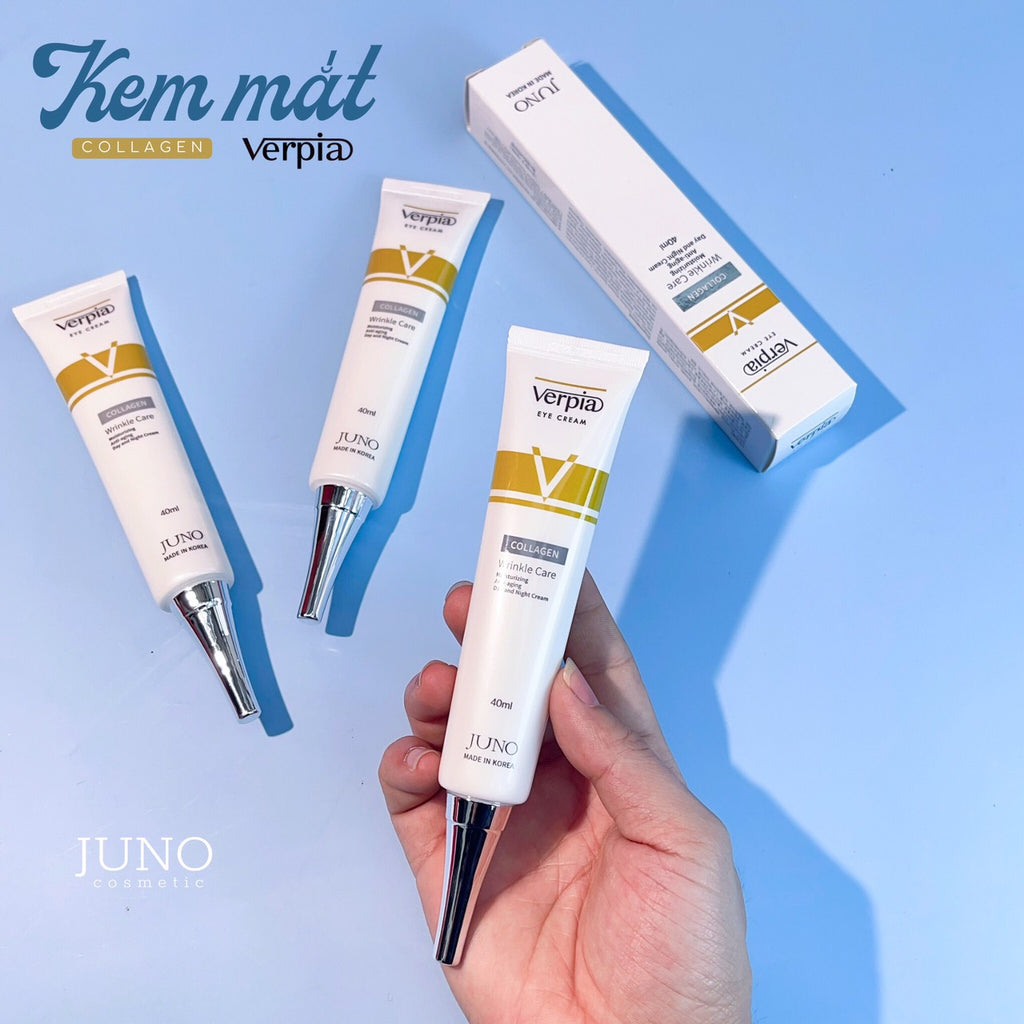 Kem dưỡng mắt giảm thâm mắt Hàn Quốc Verpia Collagen Juno 40ml-M501