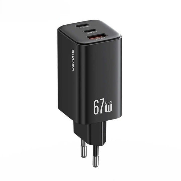 Củ Sạc Nhanh USAMS 67W GaN ACC 3 Ports Fast Charger (EU) - DT002
