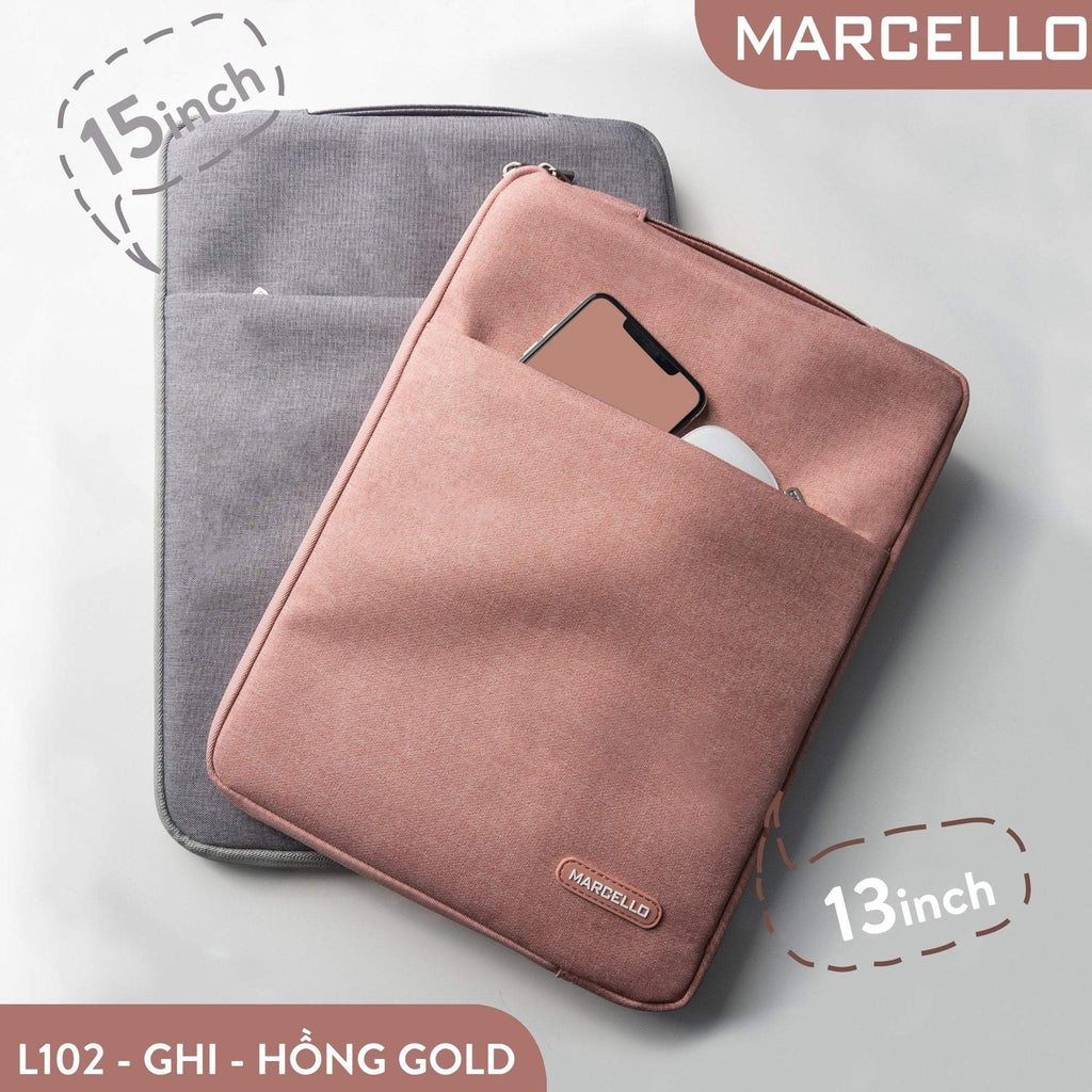 Túi Chống sốc laptop chất liệu da PU mềm Marcello - L102:Đồ Tiện Ích