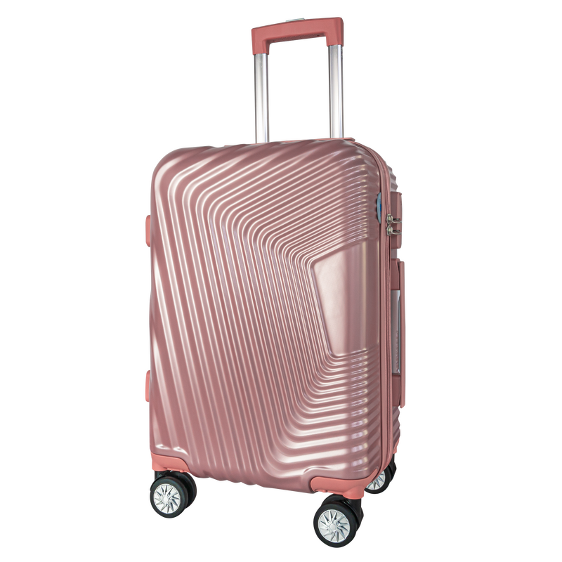 Vali kéo du lịch sọc ô vuông Pink - DL601, 20 inch