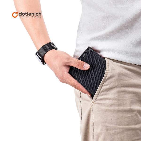 Ví da thật cho nam RFID anti theft brush men's pocket wallet-PK501