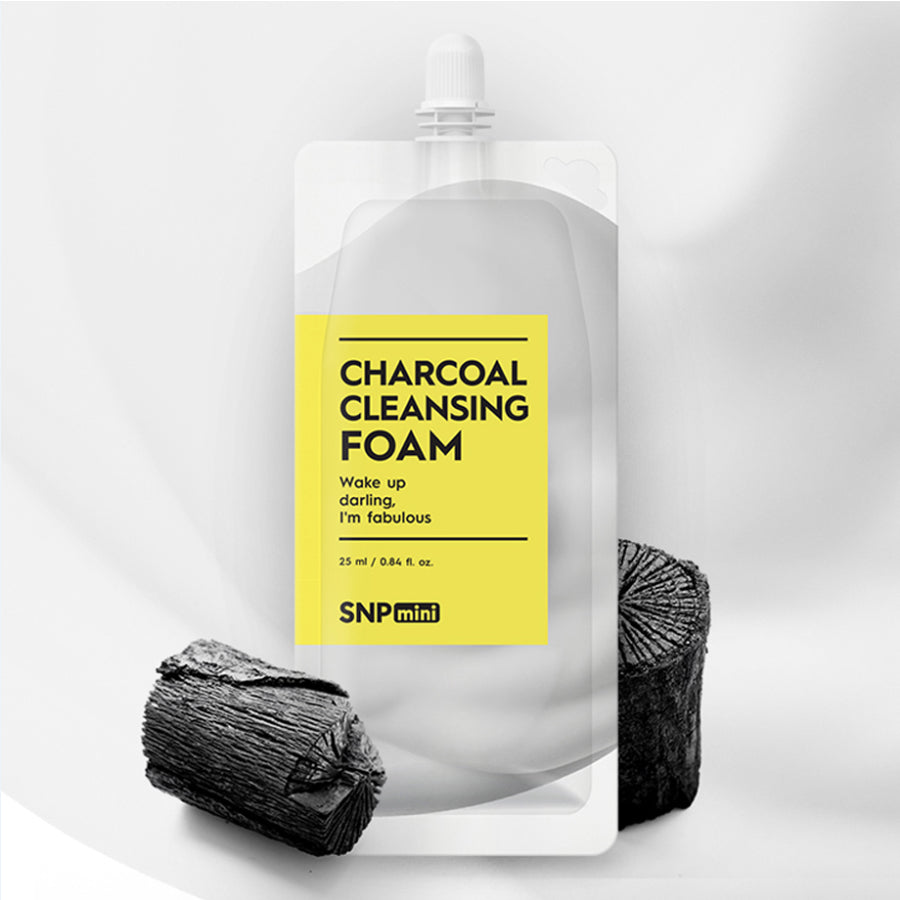Sữa rửa mặt SNP Mini Charcoal Cleansing Foam - M80:Đồ Tiện Ích