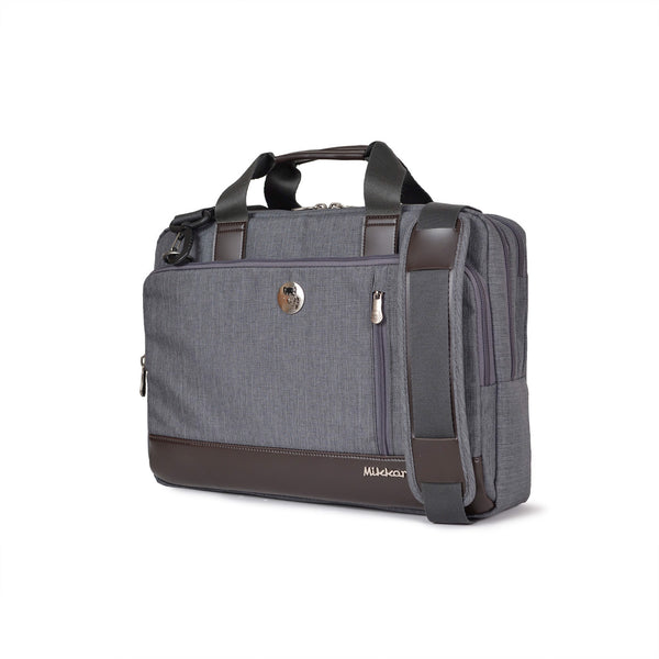 Cặp công sở Mikkor The Ralph Briefcase - D690, Dark Mouse Grey