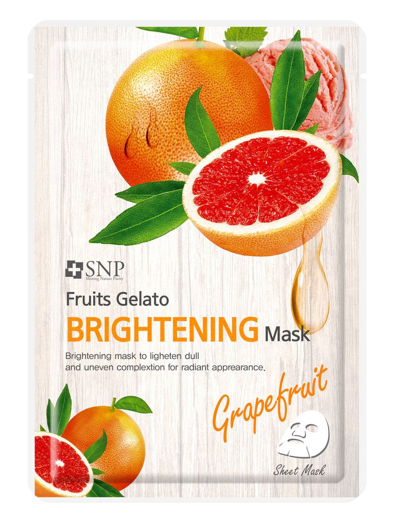 Mặt nạ dưỡng trắng SNP Fruits Gelato Brightening Mask-M402:Đồ Tiện Ích